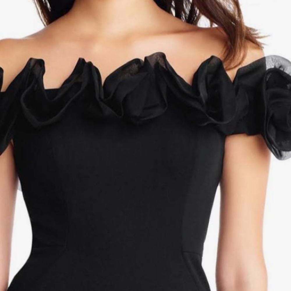 Aidan Mattox Women's Off-the-Shoulder Ruffle Dress